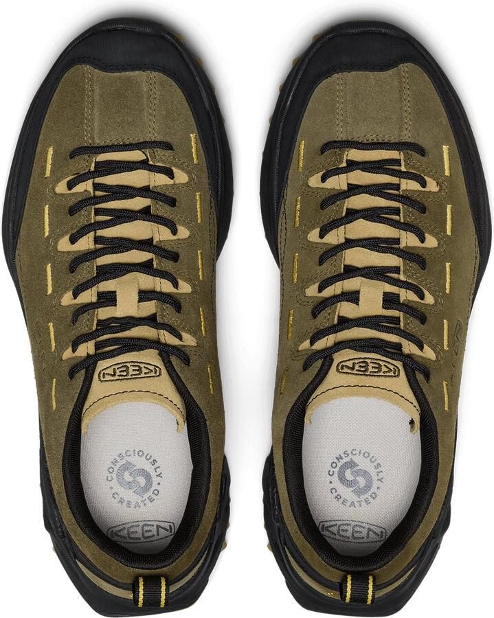 Keen Jasper Zionic Heren Sneakers Suède Groen