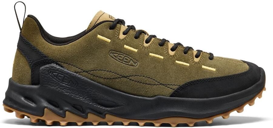 Keen Jasper Zionic Heren Sneakers Suede Dark Olive Khaki