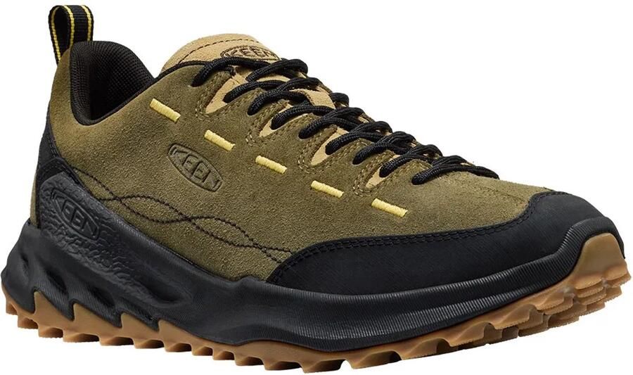 Keen Jasper Zionic Heren Sneakers Suede Dark Olive Khaki