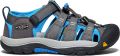 Keen Jungen Kinder Sandalen Kindersandalen Newport H2 K 166680 Blau Grau - Grijs