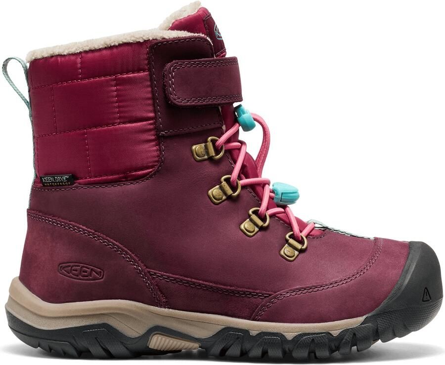 Keen Kanibou Meisjes Boots Leer Paars Waterdicht