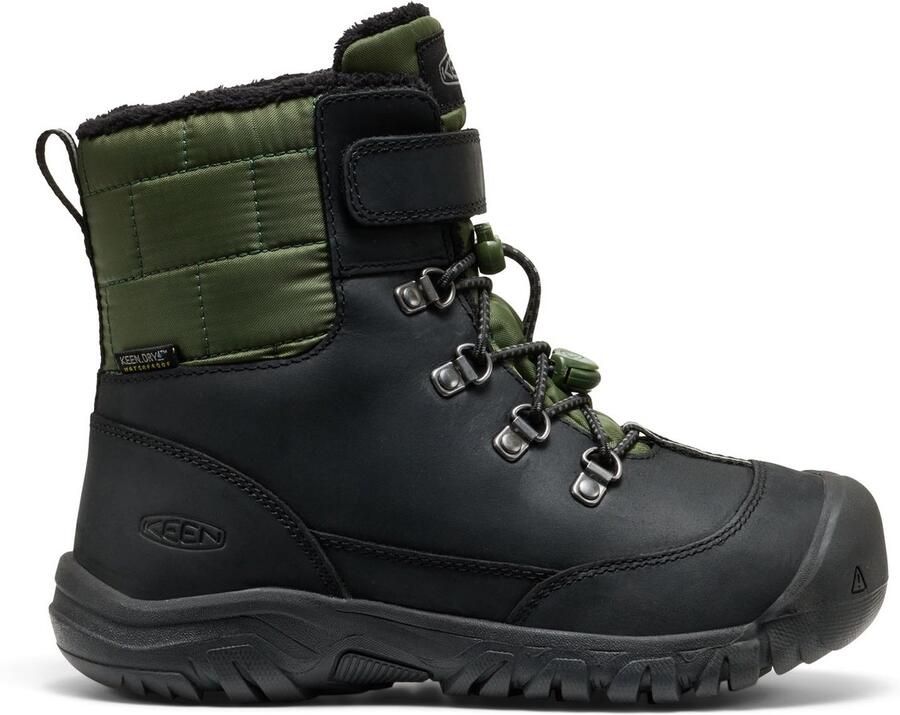 Keen Kanibou Older Kids Winterboots Black Bronze Green