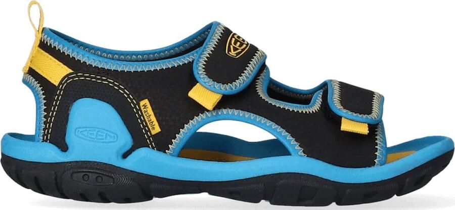 Keen Knotch Creek Older Kids' Sandalen Black Vivid Blue Blauw Nylon K1025645 - Foto 11