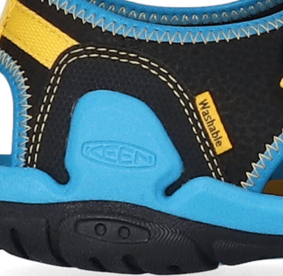 Keen Knotch Creek Older Kids' Sandalen Black Vivid Blue Blauw Nylon K1025645 - Foto 2