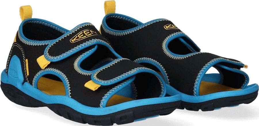 Keen Knotch Creek Older Kids' Sandalen Black Vivid Blue Blauw Nylon K1025645 - Foto 10