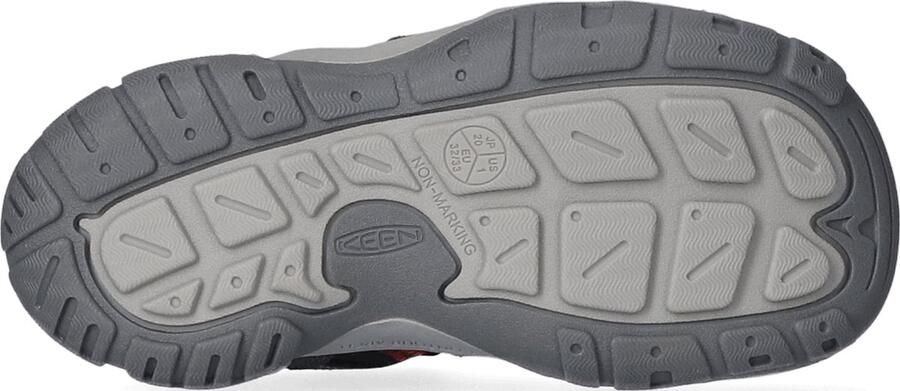 Keen Knotch Creek Older Kids' Sandalen Magnet Red Carpet Grijs Nylon K1026154 - Foto 12