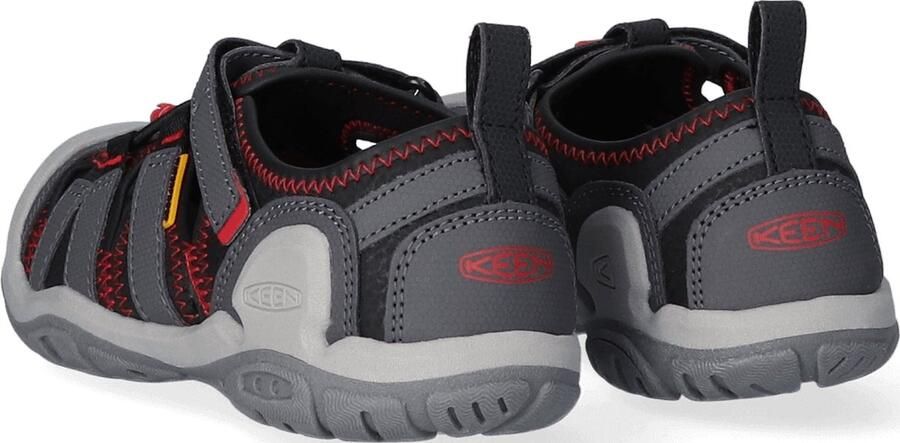 Keen Knotch Creek Older Kids' Sandalen Magnet Red Carpet Grijs Nylon K1026154 - Foto 10