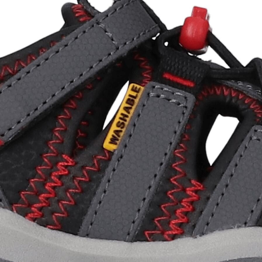 Keen Knotch Creek Older Kids' Sandalen Magnet Red Carpet Grijs Nylon K1026154 - Foto 2