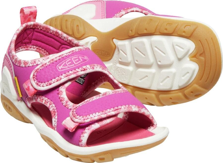 Keen Knotch Creek Younger Kids' Open-Toe Sandalen Pink Multi Roze Nylon K1025649 - Foto 4