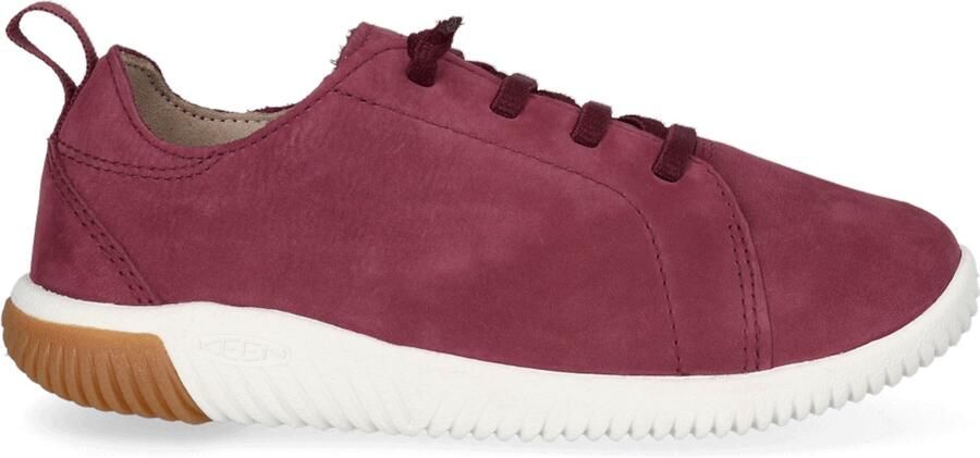Keen KNX Kinder Sneakers Leer Bordeaux
