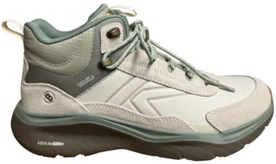 Keen Leiki Mid Leather Dames Wandelschoenen Leer Beige Waterdicht - Foto 2