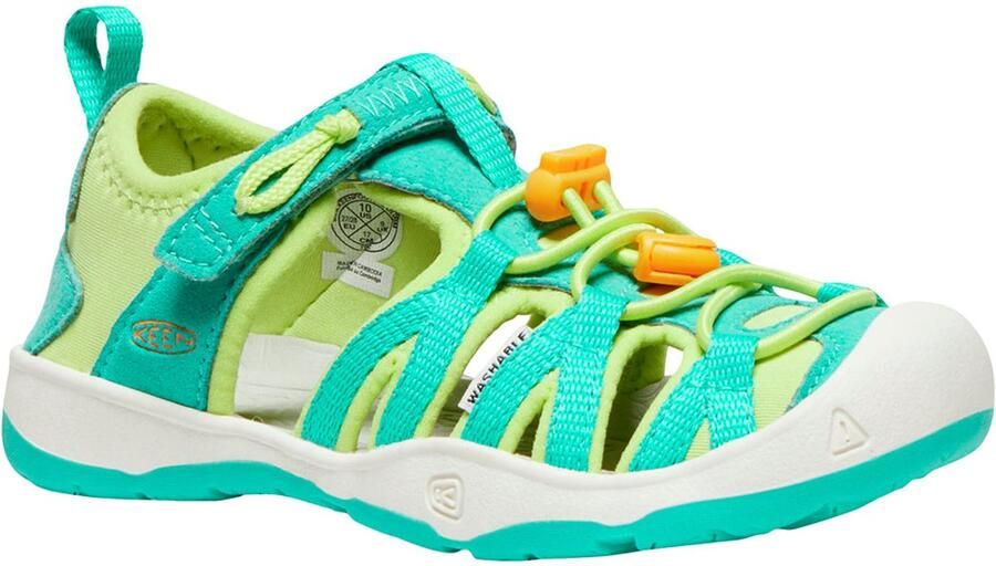 Keen Moxie Younger Kids Sandalen Bright Aqua Bright Marigold - Foto 2