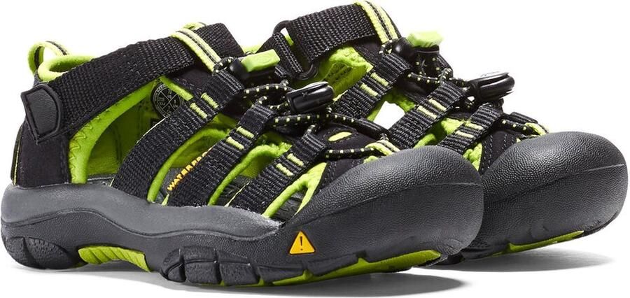 Keen Newport H2 Younger Kids Sandalen Black Lime Green