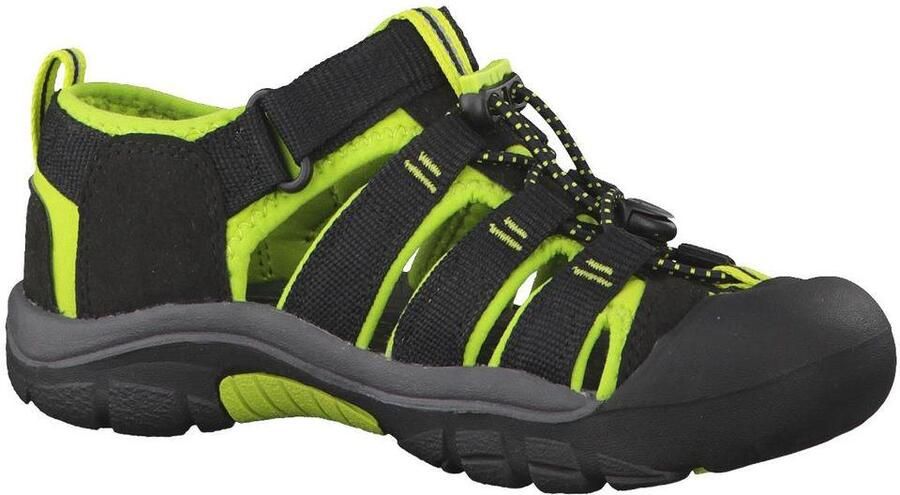 Keen Newport H2 Younger Kids Sandalen Black Lime Green - Foto 5