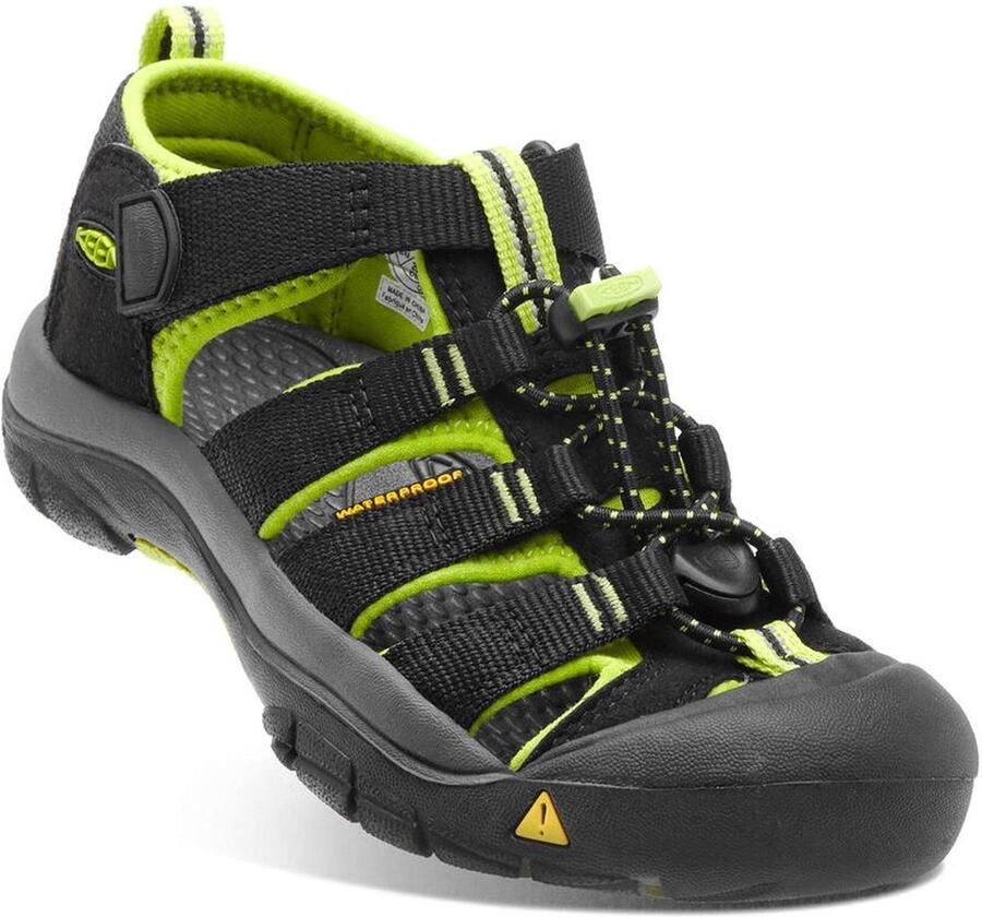 Keen Newport H2 Younger Kids Sandalen Black Lime Green