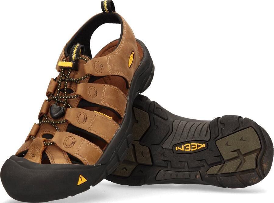 Keen Newport Heren Wandelsandalen Bison Bruin Leer K1001870 - Foto 8