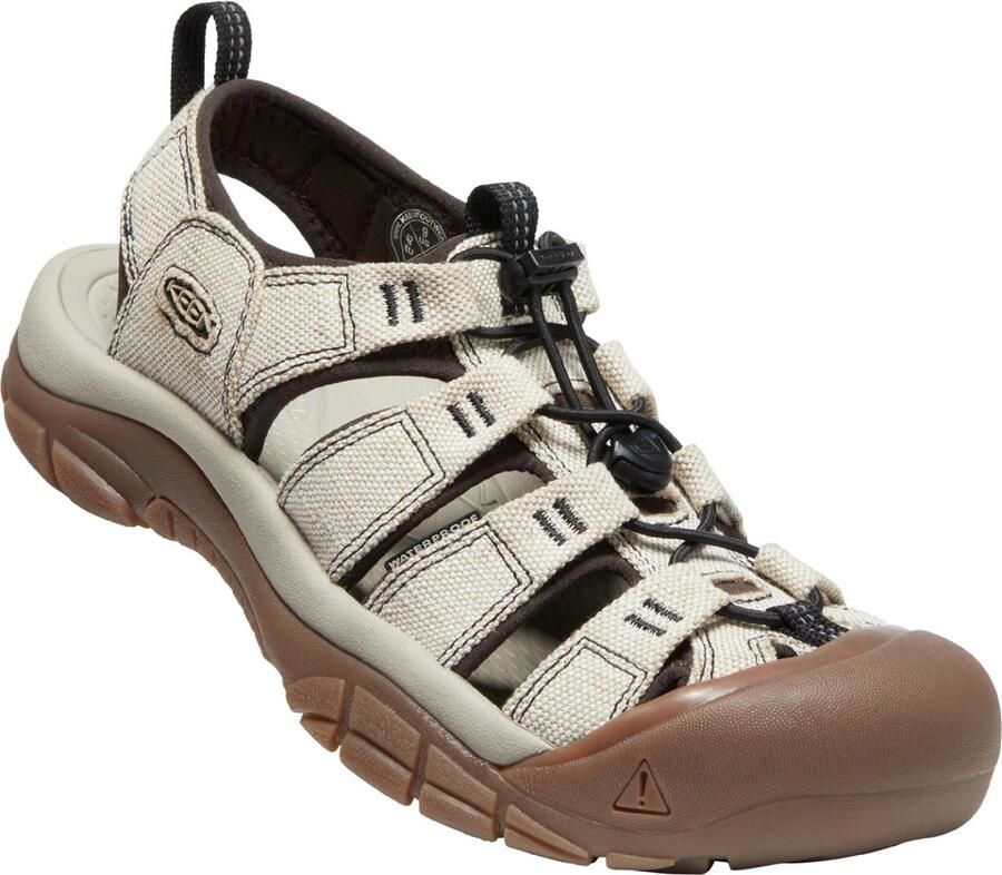 Keen Newport Heren Wandelsandalen Natural Beige Canvas K1026222 - Foto 3
