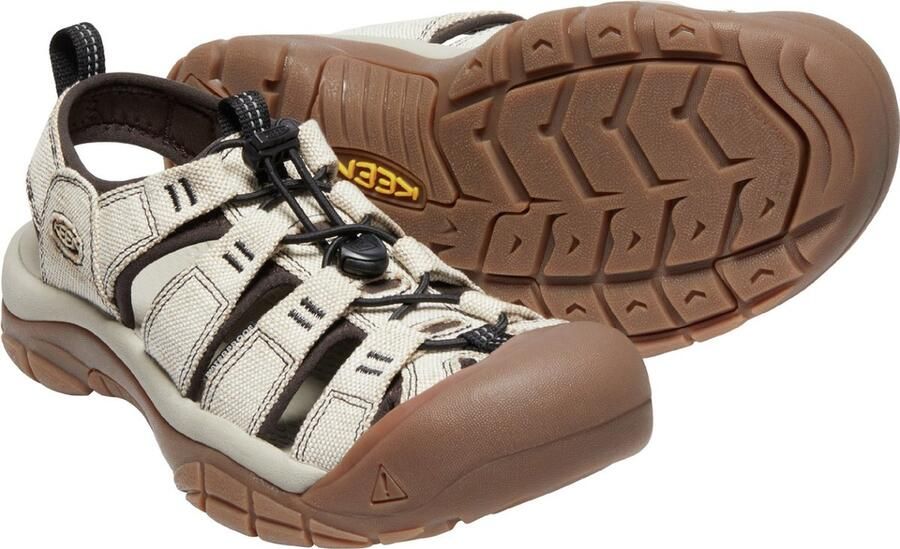 Keen Newport Heren Wandelsandalen Natural Beige Canvas K1026222 - Foto 4