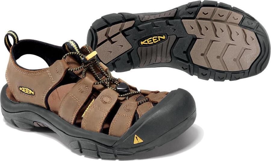 Keen Newport Heren Wandelsandalen Bison Bruin Leer K1001870 - Foto 8