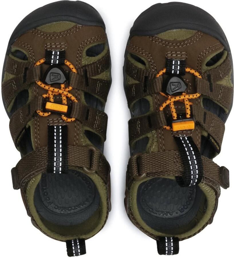 Keen Seacamp II Older Kids Sandalen Military Olive Saffron Groen Polyester K1025145 - Foto 2