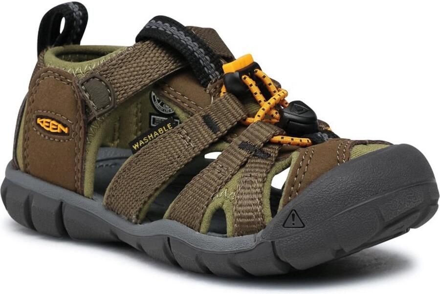 Keen Seacamp II Older Kids Sandalen Military Olive Saffron Groen Polyester K1025145 - Foto 3