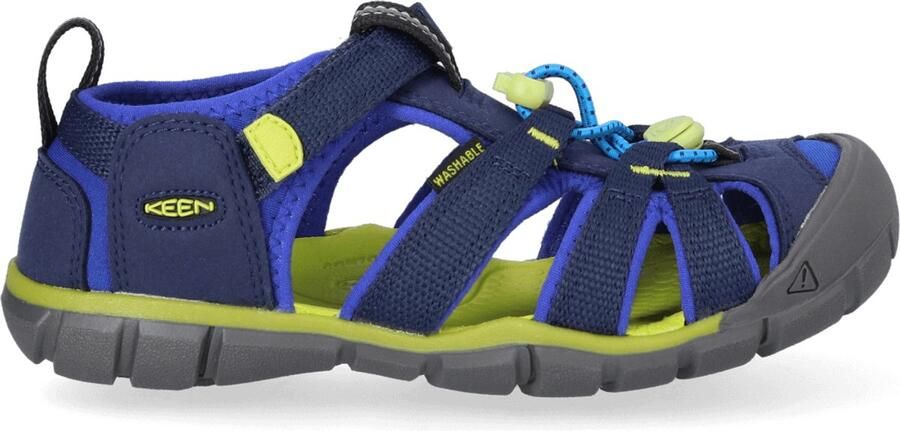 Keen Seacamp II CNX Younger Kids Sandalen Naval Academy Chartreuse - Foto 3