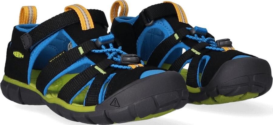 Keen Seacamp II Younger Kids Sandalen Black Brilliant Blue Zwart Polyester K1022969 - Foto 8