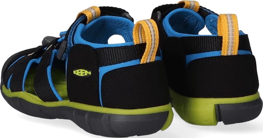 Keen Seacamp II Younger Kids Sandalen Black Brilliant Blue Zwart Polyester K1022969 - Foto 6