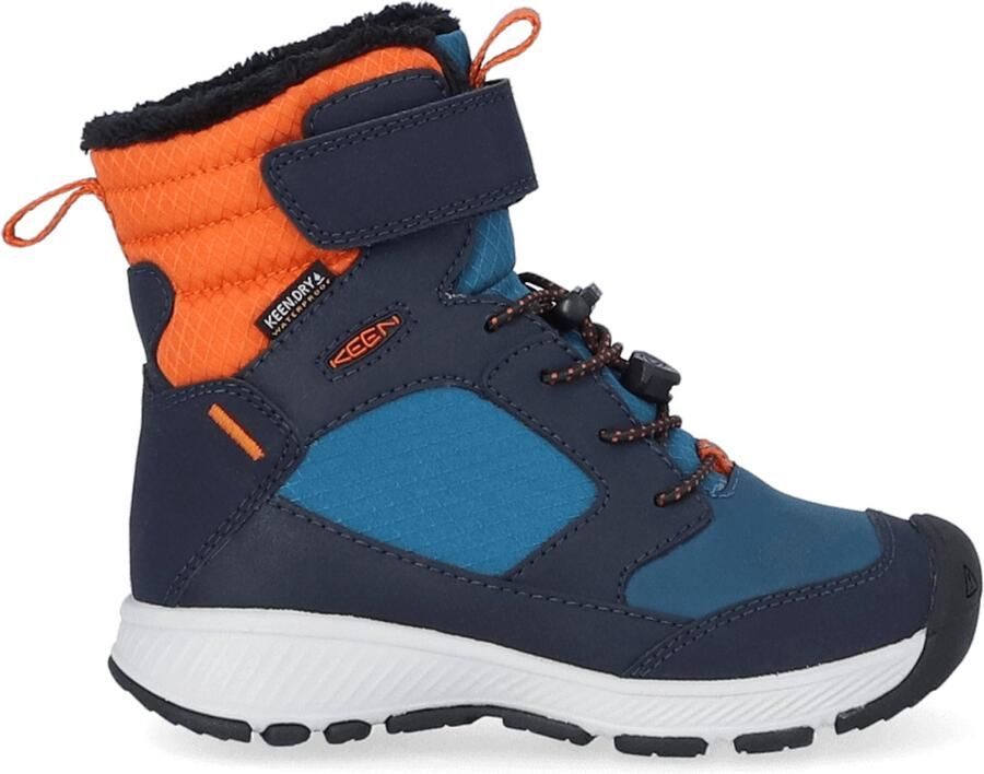 Keen Skua Younger Kids Winter Boots Sky Captain Gold Flame