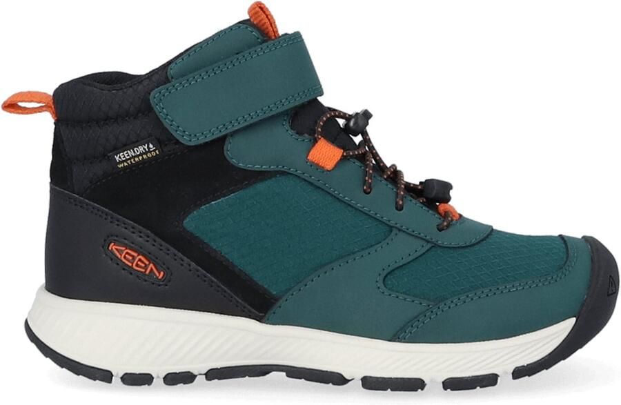 Keen Skua Mid Older Kids Boots Ponderosa Pine Gold Flame