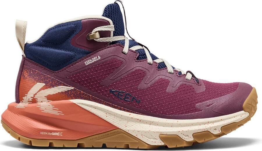 Keen Targhee Apex Mid Dames Wandelschoenen Fig Burnt Brick
