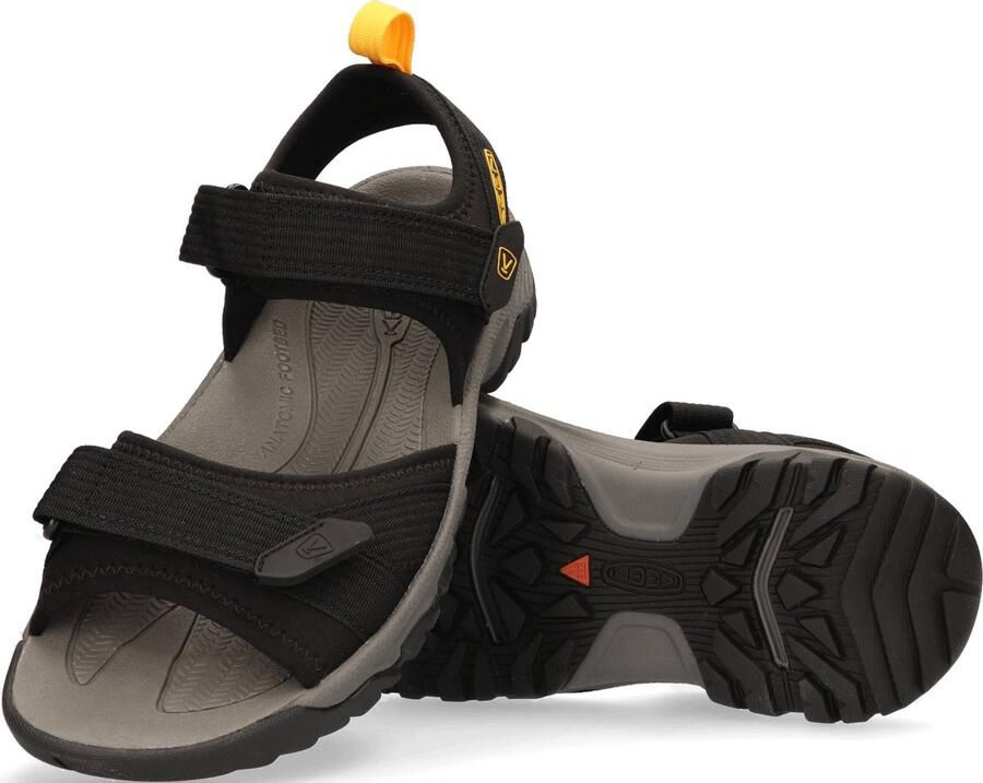 Keen Targhee III H2 Heren Wandelsandalen Black Yellow Zwart Polyester K1024865 - Foto 4