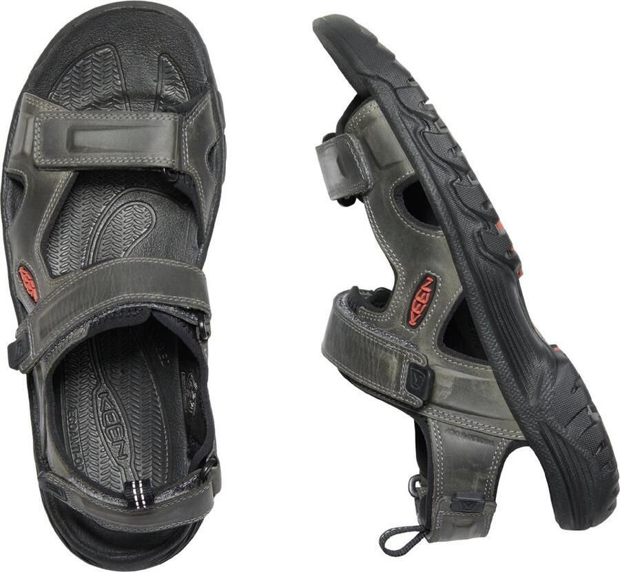 Keen Targhee III Heren Wandelsandalen Grey Black Grijs Leer K1022424 - Foto 2