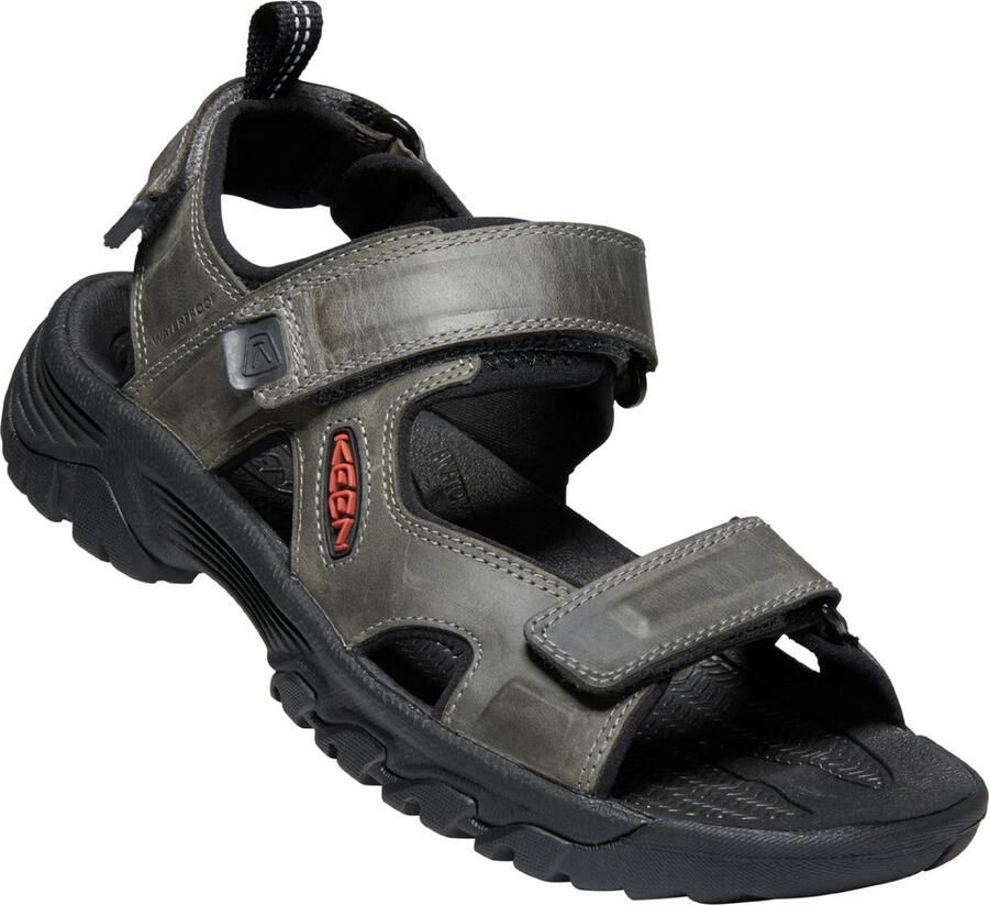 Keen Targhee III Heren Wandelsandalen Grey Black Grijs Leer K1022424 - Foto 3