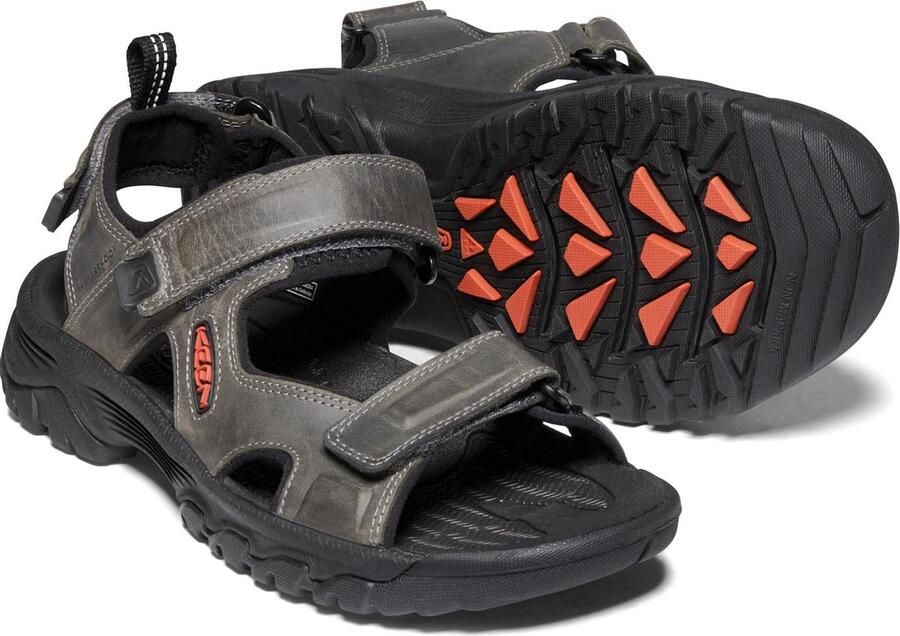 Keen Targhee III Heren Wandelsandalen Grey Black Grijs Leer K1022424 - Foto 7