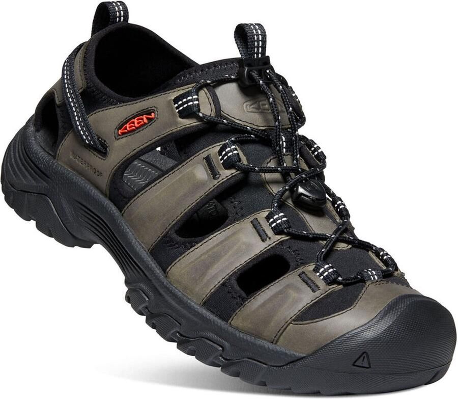 Keen Targhee III Heren Wandelsandalen Grey Black Grijs Leer K1022428 - Foto 2