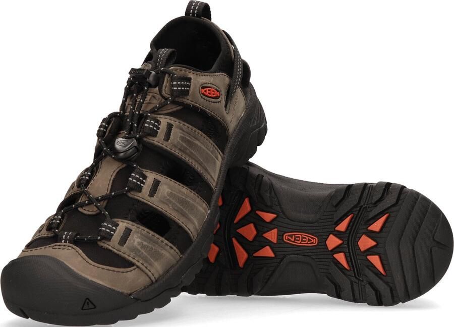 Keen Targhee III Heren Wandelsandalen Grey Black Grijs Leer K1022428 - Foto 9