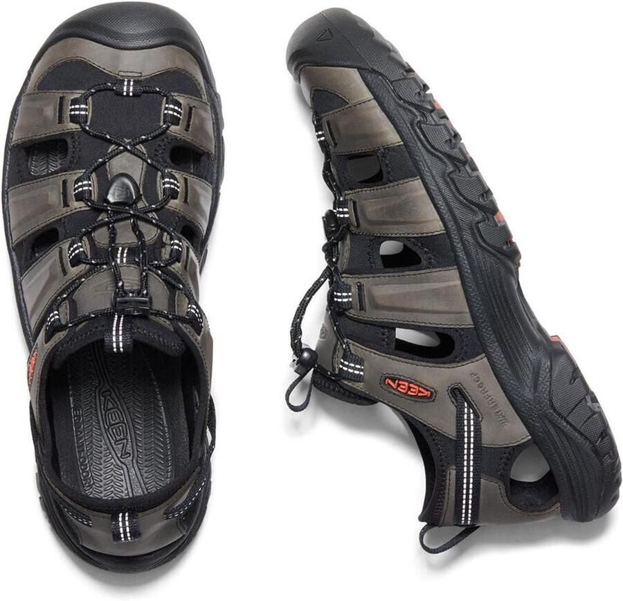 Keen Targhee III Heren Wandelsandalen Grey Black Grijs Leer K1022428 - Foto 6