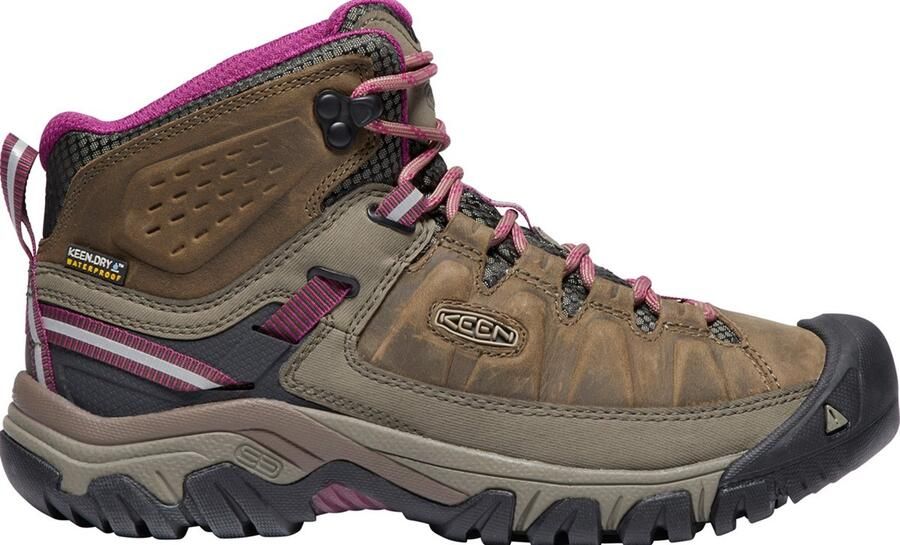 Keen Targhee III Mid Dames Wandelschoenen Weiss Boysenberry Bruin Leer - Foto 8