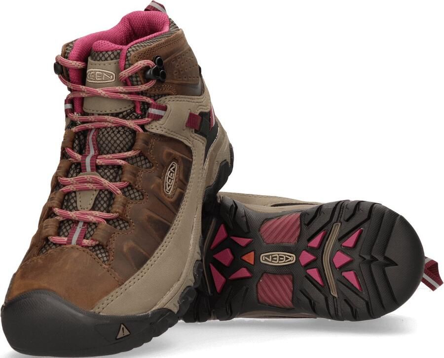 Keen Targhee III Mid Dames Wandelschoenen Weiss Boysenberry Bruin Leer - Foto 6