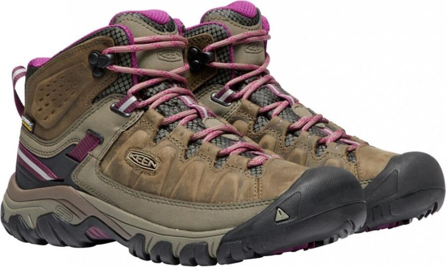 Keen Targhee III Mid Dames Wandelschoenen Weiss Boysenberry Bruin Leer - Foto 9
