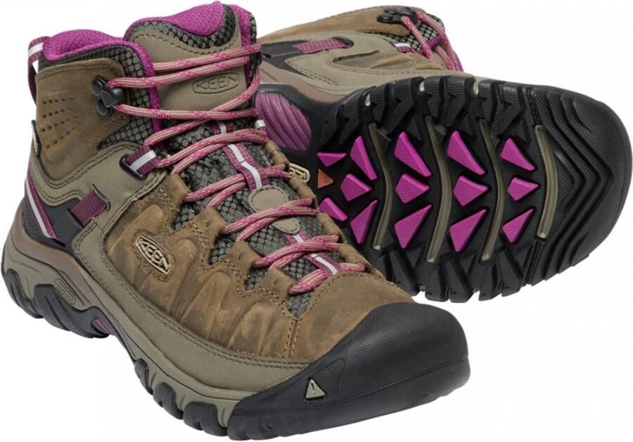 Keen Targhee III Mid Dames Wandelschoenen Weiss Boysenberry Bruin Leer - Foto 7