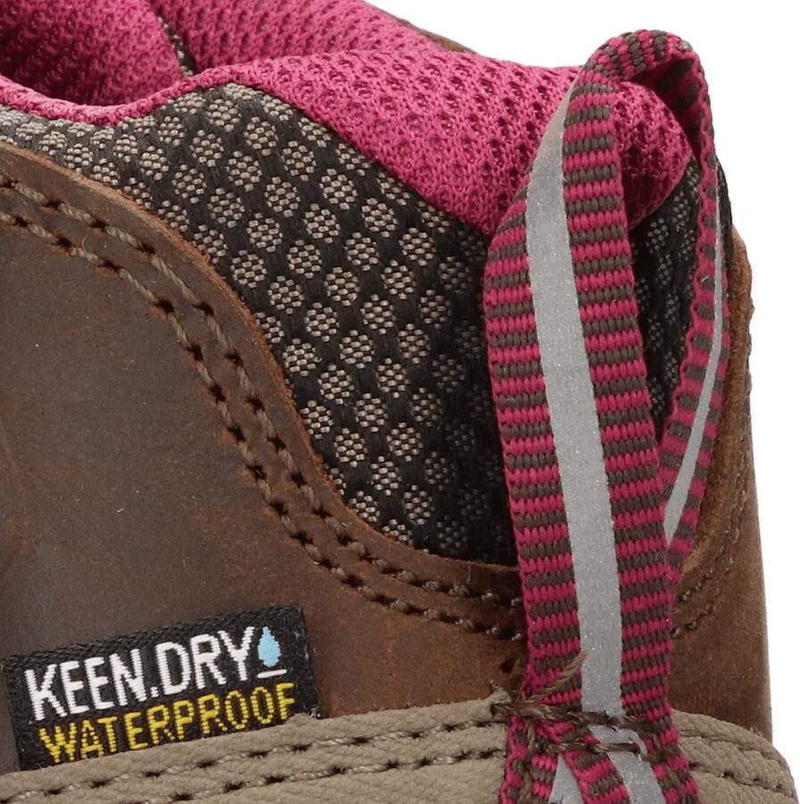 Keen Targhee III Mid Dames Wandelschoenen Weiss Boysenberry Bruin Leer - Foto 2