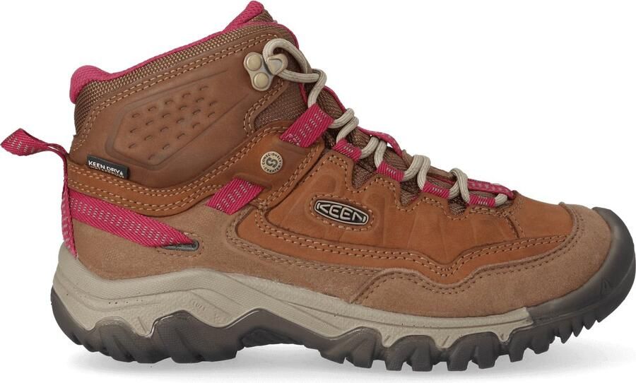 Keen Targhee IV Mid Dames Wandelschoenen Bison Beaujolais