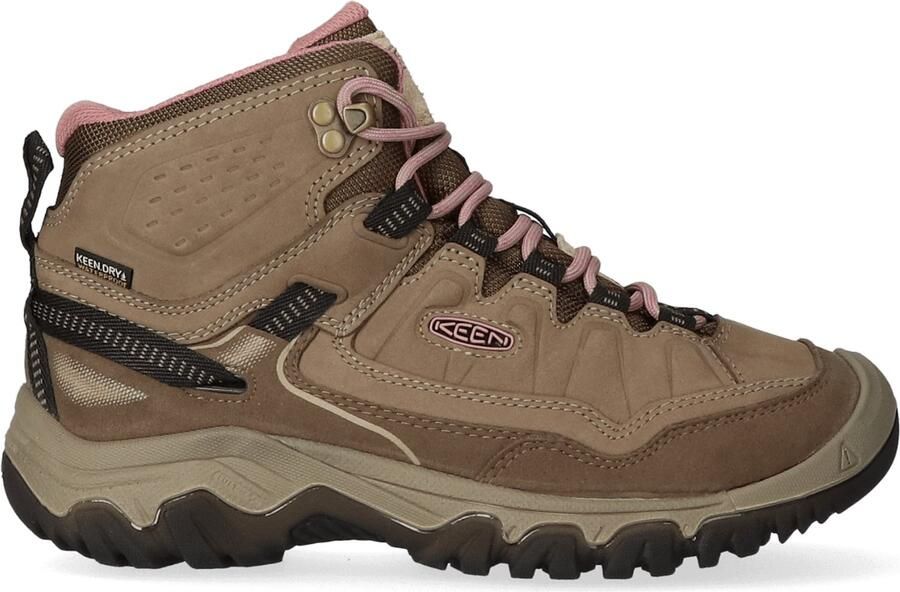Keen Targhee IV Mid Dames Wandelschoenen Brindle Nostalgia Rose Beige Nubuck K1028990