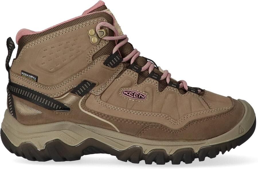 Keen Targhee IV Mid Dames Wandelschoenen Brindle Nostalgia Rose Beige Nubuck K1028990
