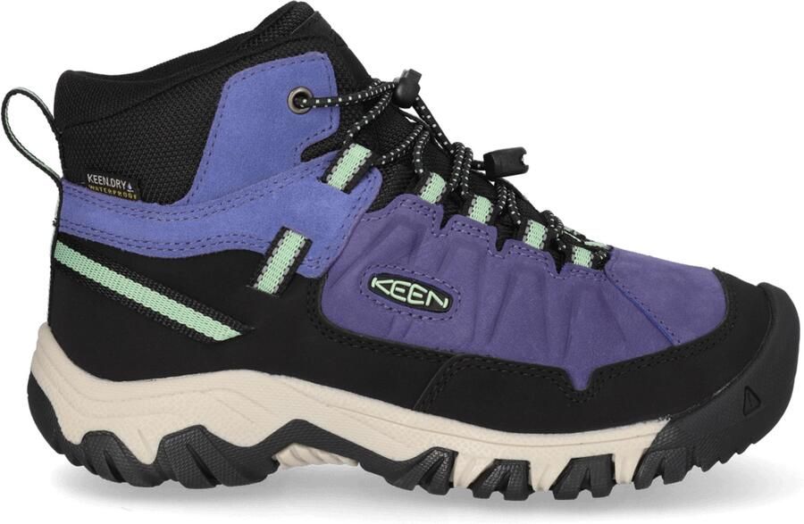 Keen Targhee IV Mid Jongens Wandelschoenen Leer Blauw Waterdicht