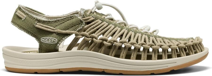 Keen Uneek Canvas Heren Sandalen Martini Olive Birch