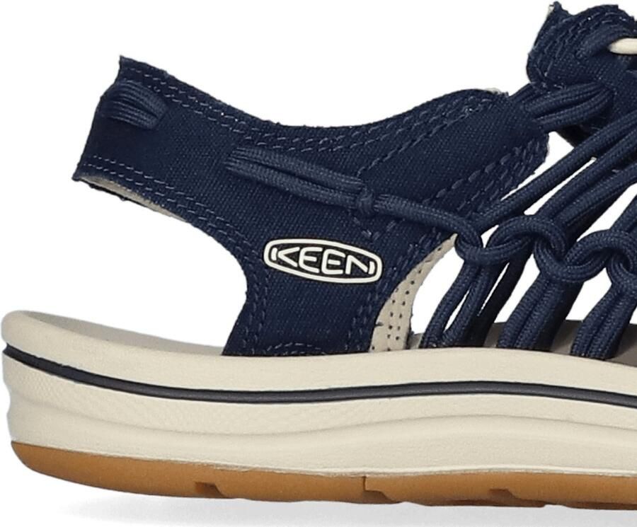 Keen Uneek Dames Sandalen Navy Birch Blauw Canvas K1026232 - Foto 3