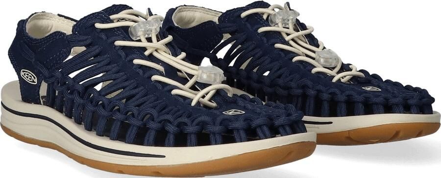Keen Uneek Dames Sandalen Navy Birch Blauw Canvas K1026232 - Foto 7